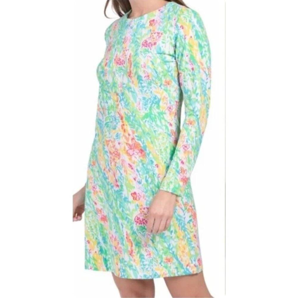 IBKUL Cat Cay Zip Crew Neck Dress Women's Size Medium New without Tags UPF 50+ W